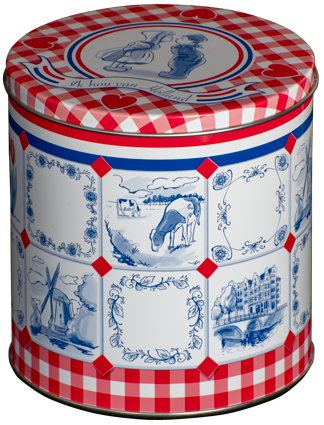 Blikje inclusief stroopwafels, diverse uitvoeringen