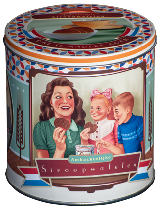 Blikje inclusief stroopwafels, diverse uitvoeringen